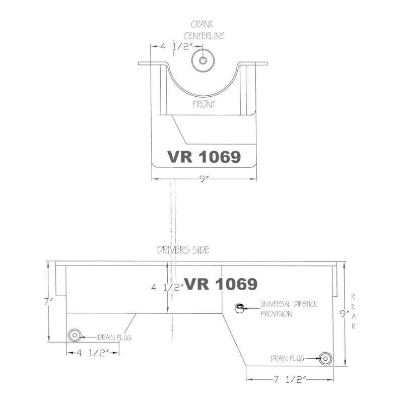 VR-1069 BBF Pan Dimensions