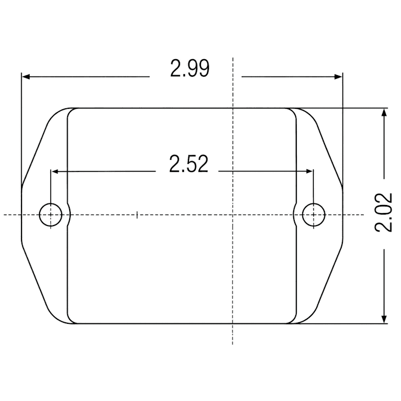 Leash Electronics HO70 Footprint Dimensions