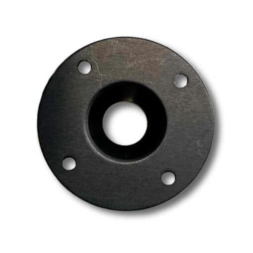 Black, round reinforcing plate for #6 flush quarter turn fasteners
