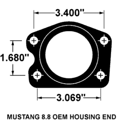 Mustang 8.8 Housing End Dimensions