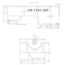 VR-1191-INT Pan Dimensions