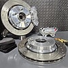 2024 Mustang Rear Pro Street Brake Kit With Dimpled and Slotted Rotors