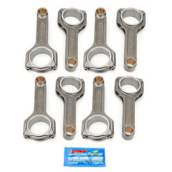 Connecting Rod, Compstar Xtreme, H Beam, 6.385 in Long, Bushed, 7/16 in Cap Screws, ARP2000 Bolt, Forged, Steel, Big Block Chevy, Set of 8