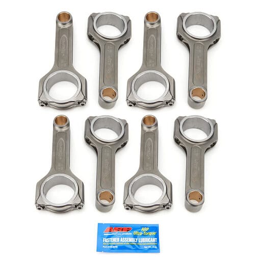 Connecting Rod, Compstar Xtreme, H Beam, 6.385 in Long, Bushed, 7/16 in Cap Screws, ARP2000 Bolt, Forged, Steel, Big Block Chevy, Set of 8