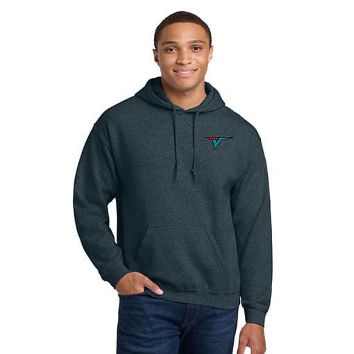 Vincent Performance Dark Gray Racing Hoodies - Image 2