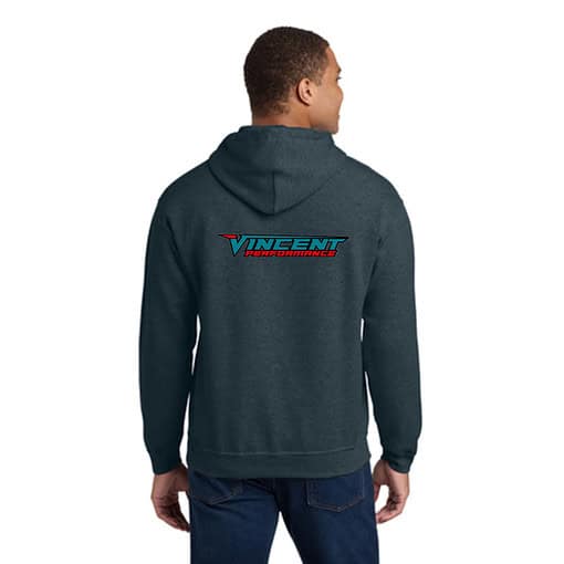 Vincent Racing 2024 Hoodie - Gray Rear