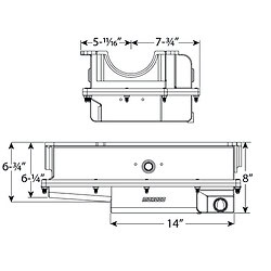 Moroso 20398 2pc Wet Sump Pan for 351W Energy Blocks
