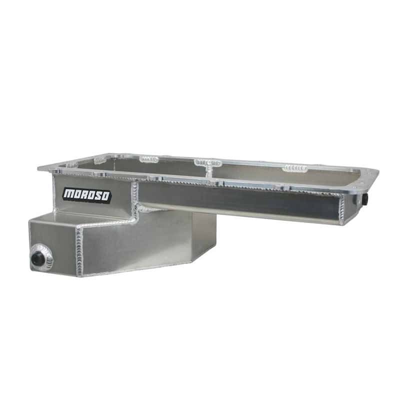 Moroso 20572 Road Race Coyote Fabricated 9qt Aluminum Oil Pan Dimensions