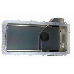 Moroso 20572 Road Race Coyote Fabricated 9qt Aluminum Oil Pan Top View