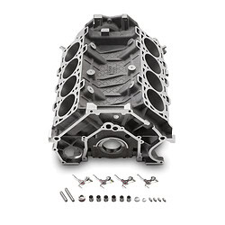 FRD M6010-M52B by FORD Engine, Bare Block, 3.700 in Bore, Standard Deck, 1-Piece Seal, Aluminum, Ford Coyote