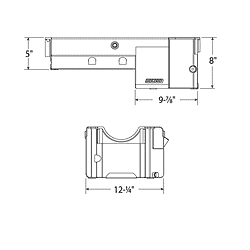 Moroso BBC Aluminum Oil Pan 20385 Dimensions