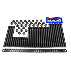 ARP 235-4312 BBC Big Chief Cylinder Head Stud Kit, 12 Point Nuts, Chromoly, Black Oxide Coating
